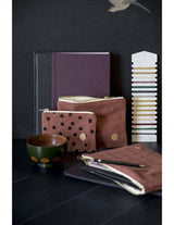 Pouch cotton POLKA Cotton Rhubarbe Rotbraun S