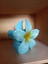 Haarspange Haarklammer ORCHIDEE Flower blue