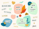 Briefpapierset Schnipsel Poesie