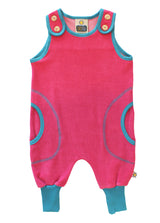 öko Baby Strampler nachhaltiger Strampelanzug aus Frottee in Pink Türkis Mitwachsmode bio für Kinder von OKOMOi