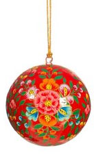 Pappmaschee Dekohänger Kashmiri Floral KUGEL