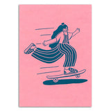 Postkarte SKATE GIRL