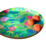 Tablett Round FLOWERGARDEN Grün XL