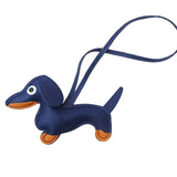 Taschenanhänger Autoschlüsselanhänger DACKEL Blau