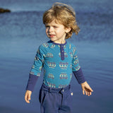 Langarmbody On The Road blue