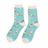 Bambus Socken YOGA blue (One Size 36-41)