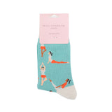 Bambus Socken YOGA blue (One Size 36-41)