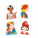 Bastelset 3D Bilder BLUMENMÄDCHEN (Djeco)