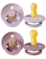 2er Set Schnuller - Naturkautschuk Dusky Lilac & Heather (0-6 Monate)