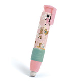 Radiergummistift Tiere LUCILLE (Djeco) rosa