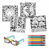 3D Malset Filzstifte Fantasy forest mit Brille (Djeco)