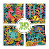 3D Malset Filzstifte Fantasy forest mit Brille (Djeco)