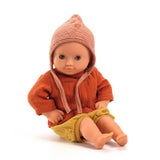 3-Teilige Musselin Puppenkleidung Mandarine