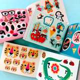 50 Seitiges Stickerbuch BLAU