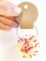 Haargummi XL PomPom meliert (GLOBAL AFFAIRS)