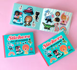 50 Seitiges Stickerbuch BLAU