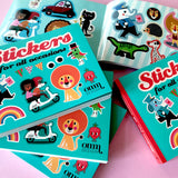 50 Seitiges Stickerbuch BLAU