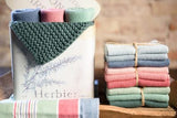 gestricktes Gästehandtuch MINTGRÜN