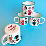 Emaille Tasse FEMINIST