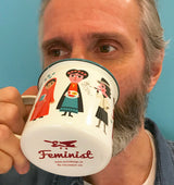 Emaille Tasse FEMINIST