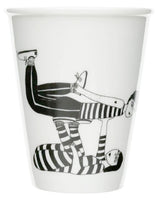 Illustrierter Keramik Becher FLYING COUPLE