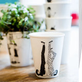 Illustrierter Keramik Becher YOGA GIRLS