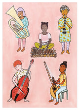 Postkarte WORLDMUSIC