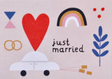 Postkarte JUST MARRIED