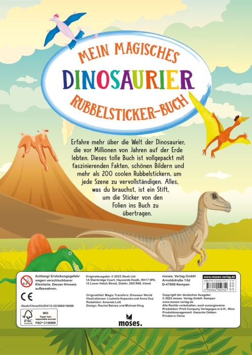 Mein magisches Rubbelsticker-Buch Dinosaurier