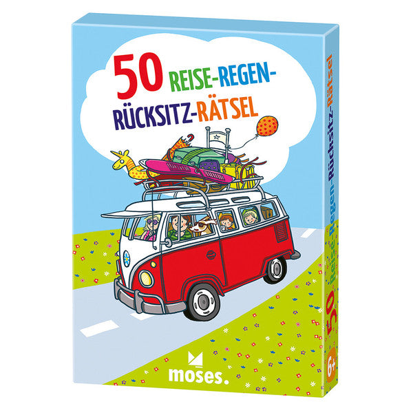 50 REISE-REGEN-RÜCKSITZ-RÄTSEL Kinder - Reisespiel