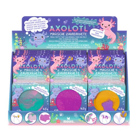 axolotl zauberknete von Moses. perfekt für den Adventskalender oder in die Schultüte