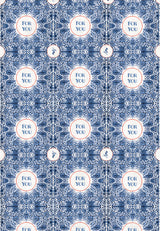 Geschenkpapier-Buch - Schöner schenken (Blue Tiles)