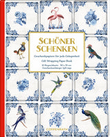 Geschenkpapier-Buch - Schöner schenken (Blue Tiles)
