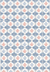 Geschenkpapier-Buch - Schöner schenken (Blue Tiles)