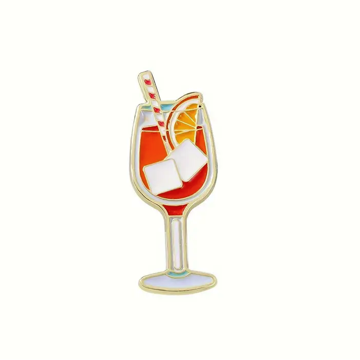 Aperol Sprotz Brosche pinnadel