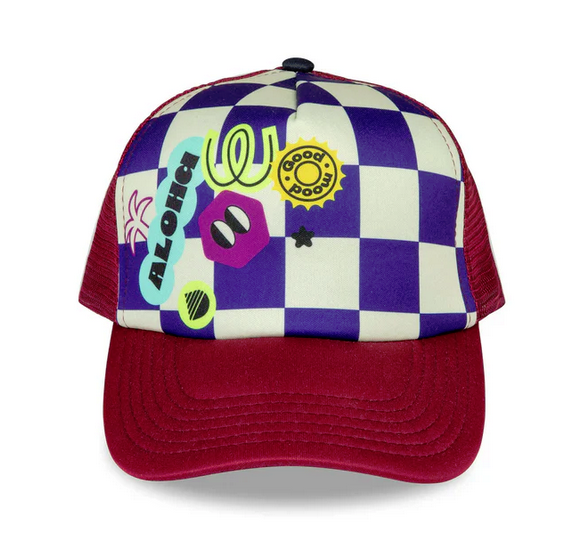 coole kappe mit schachbrett muster von Dashki caps