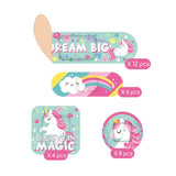 30 Bedruckte Legami Pflaster - Be Brave Unicorn