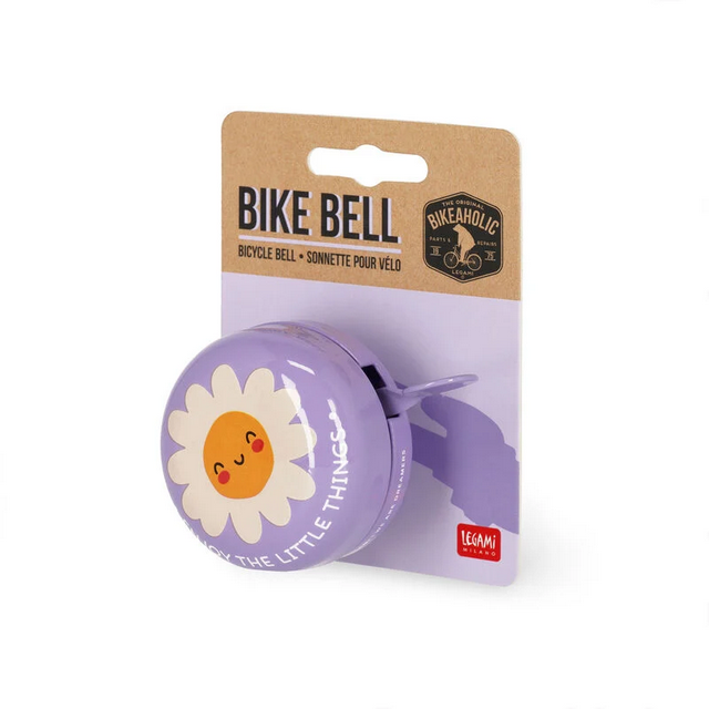 lustige große FAhrradklingel Gänseblümchen lila für frauen und Mädchen von Legami