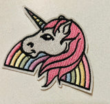 Aufnäher Bügelbild Patch Einhorn Rainbow