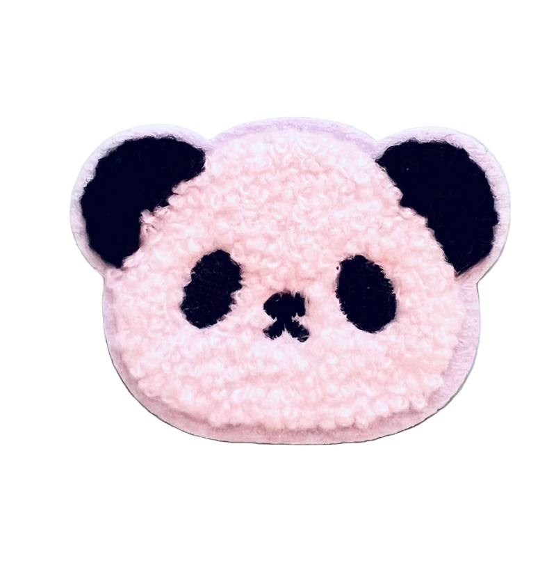Aufnäher Bügelbild Patch Panda Frottee