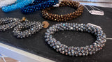 Armband Armreif Trendy Perlen SILBER