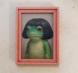 Holz Kühlschrank Magnet Frame Frog with Bob
