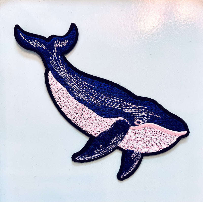 XXL Aufnäher Bügelbild Patch Wal