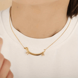 geschenk für hundefreunde goldene Halskette mit Dackelmotiv