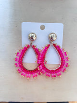 Ohrringe Trendy Perlen Boho Pink/Rosa
