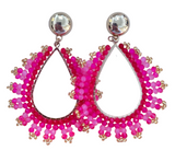 Ohrringe Trendy Perlen Boho Pink/Rosa