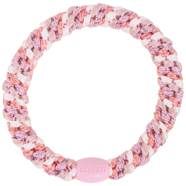 Original KKNEKKI Haargummi Dusty Rose Pink Glitter