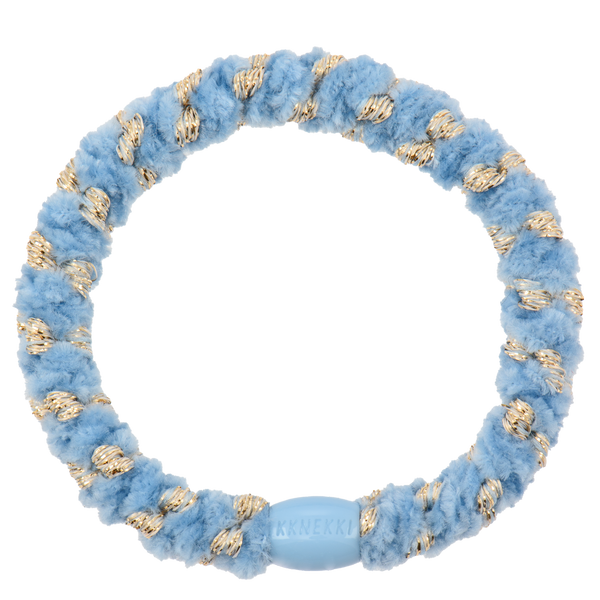 Original KKNEKKI Haargummi SAMT Stripe Light Blue