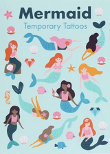 wunderschöne hauttattoos für Kinder mit Meerjungfrauen motiven perfekt für die Merjungfrauen Kindergeburtstag party