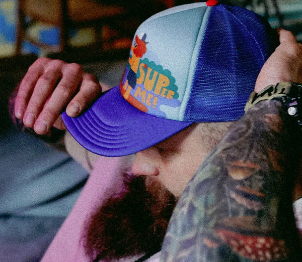 Trucker Snap Cap SUPer Me blue